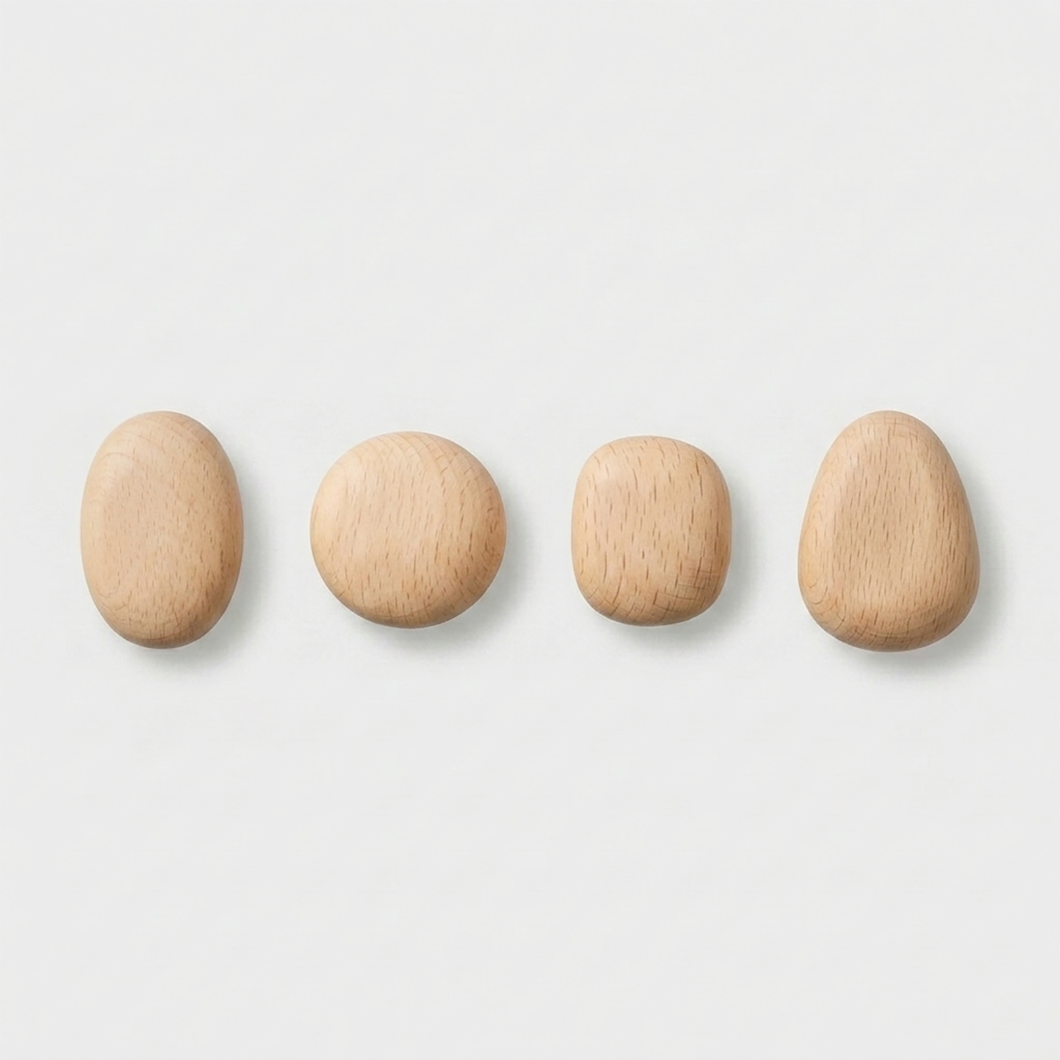 Wooden Wall Hooks | Scandinavian Coat Hooks for Home Organization