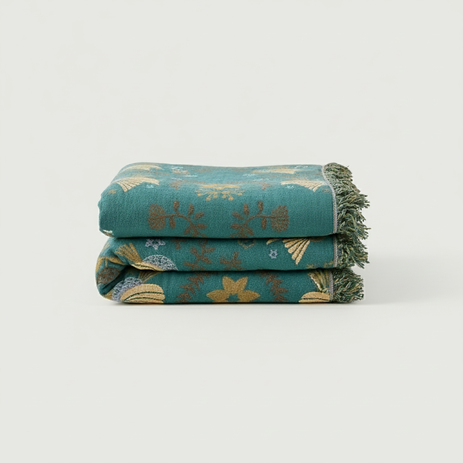 Bird Blanket | Reversible cotton comfort with Nordic charm