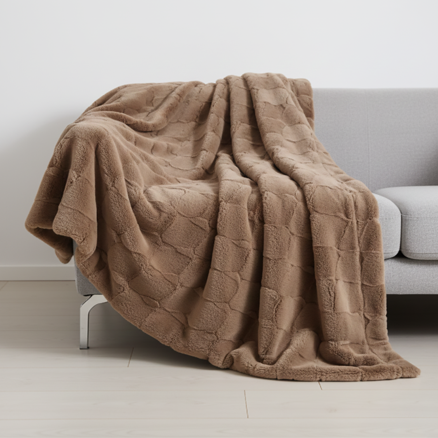 Faux Fur Blanket | Luxurious warmth for serene evenings