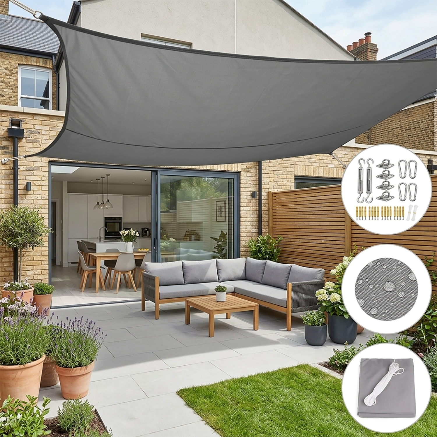 Sunshade Sail | UV protection for garden & patio comfort
