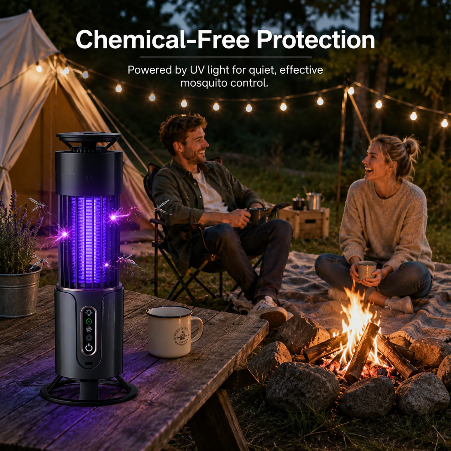 UV Mosquito Lamp | Quiet protection for indoor & outdoor spaces