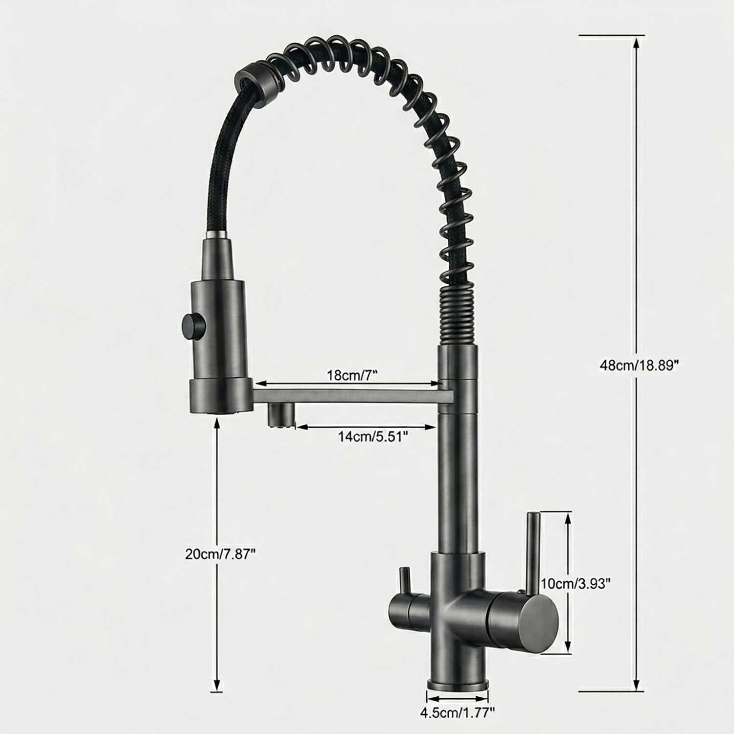 Kitchen Faucet | 3-way pull-down design for modern convenience
