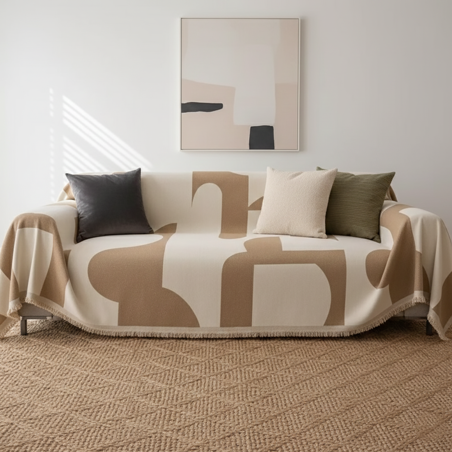 Chenille Sofa Cover | Soft texture for calm, elevated living