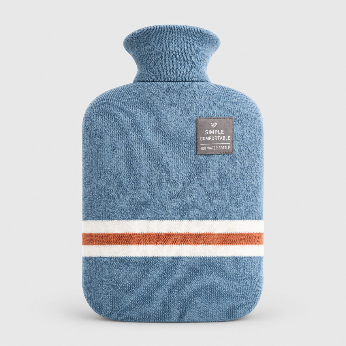 Hot Water Bottle with Knitted Cover | Cosy 2L for Cold Nights