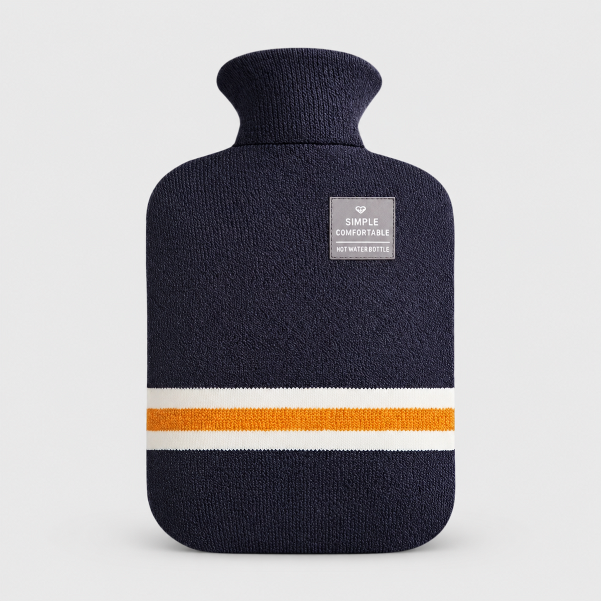 Hot Water Bottle with Knitted Cover | Cosy 2L for Cold Nights
