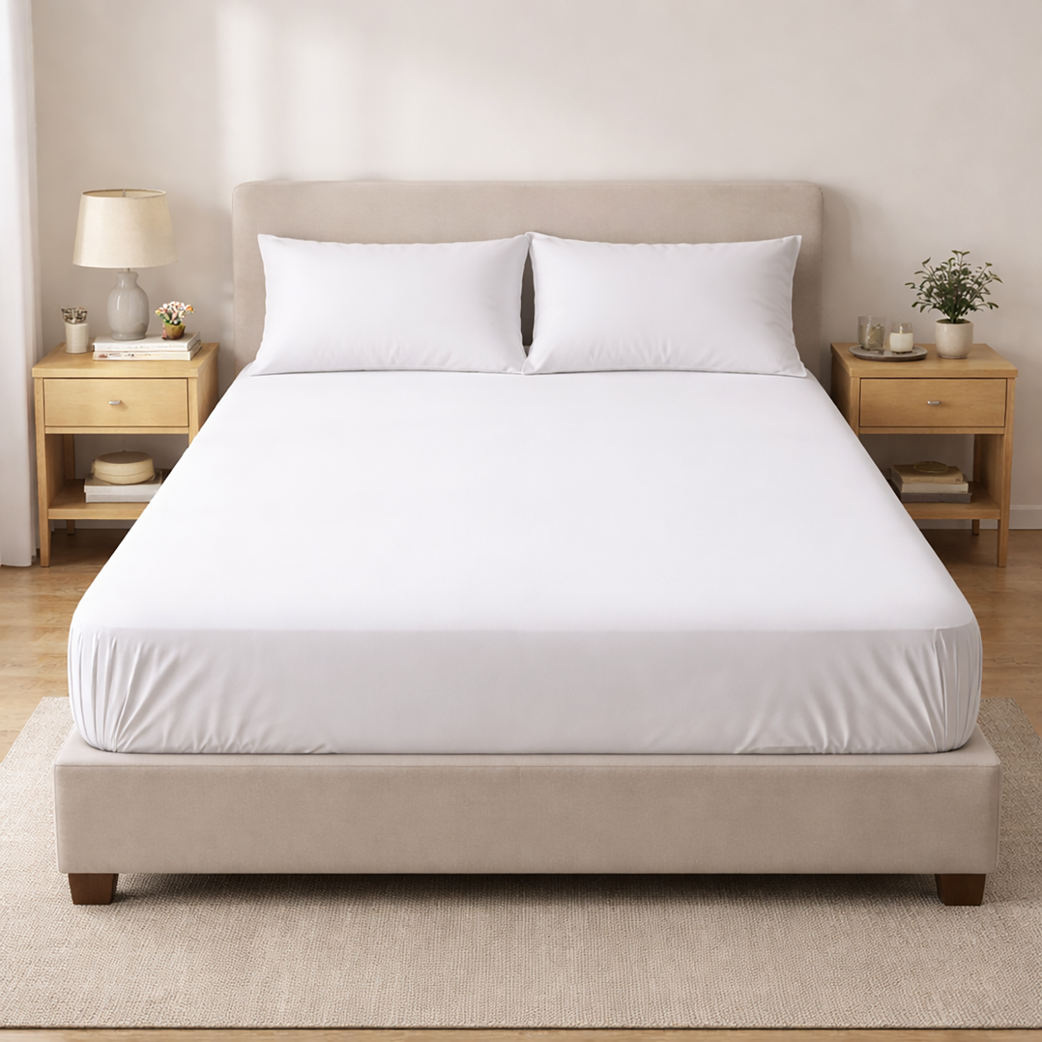 Cotton Fitted Sheet | Breathable comfort with a secure fit