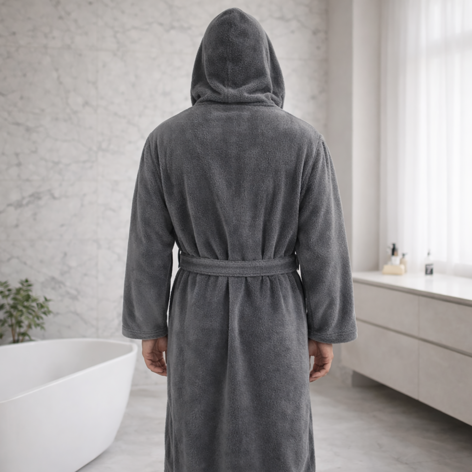 Men Hooded Bathrobe | Soft comfort for relaxed moments