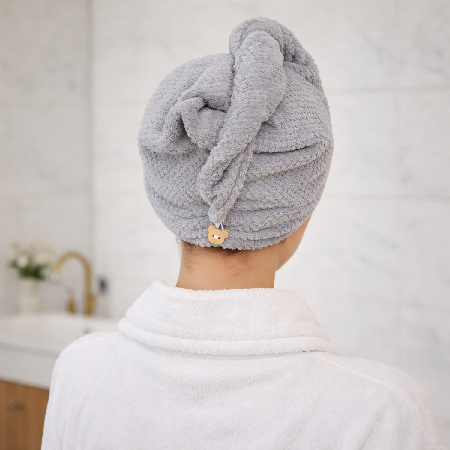 Microfiber Hair Towel Set | Fast-drying softness for frizz-free hair