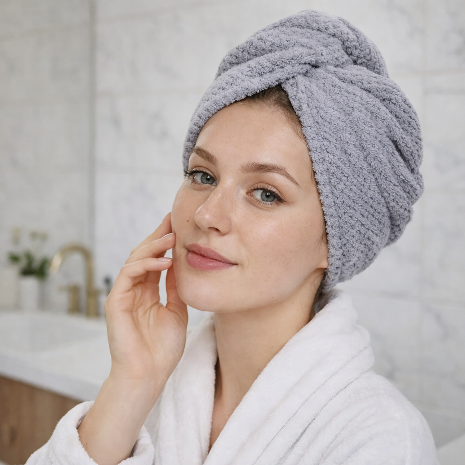 Microfiber Hair Towel Set | Fast-drying softness for frizz-free hair