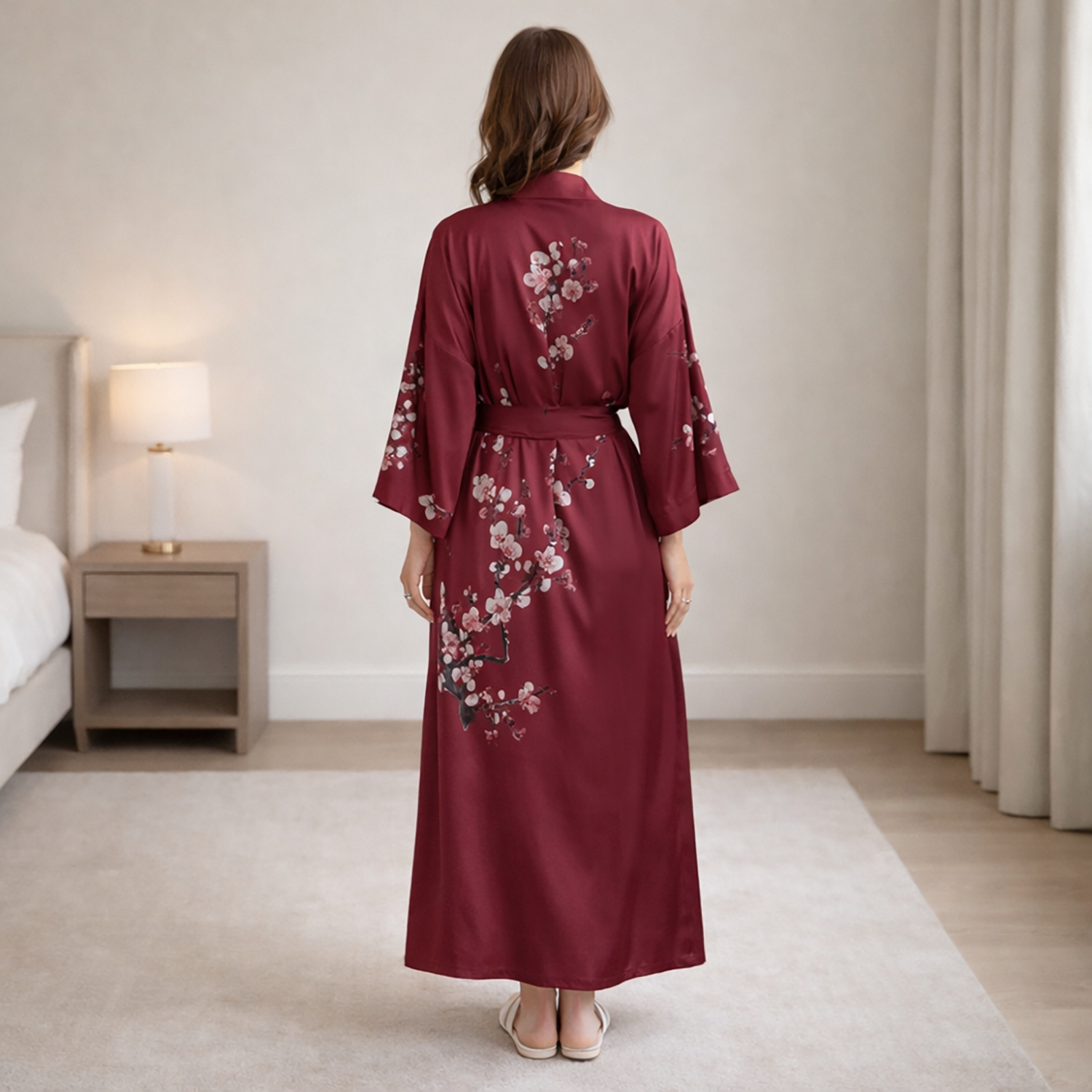 Women Satin Kimono Robe | Elegant flow with luxurious comfort