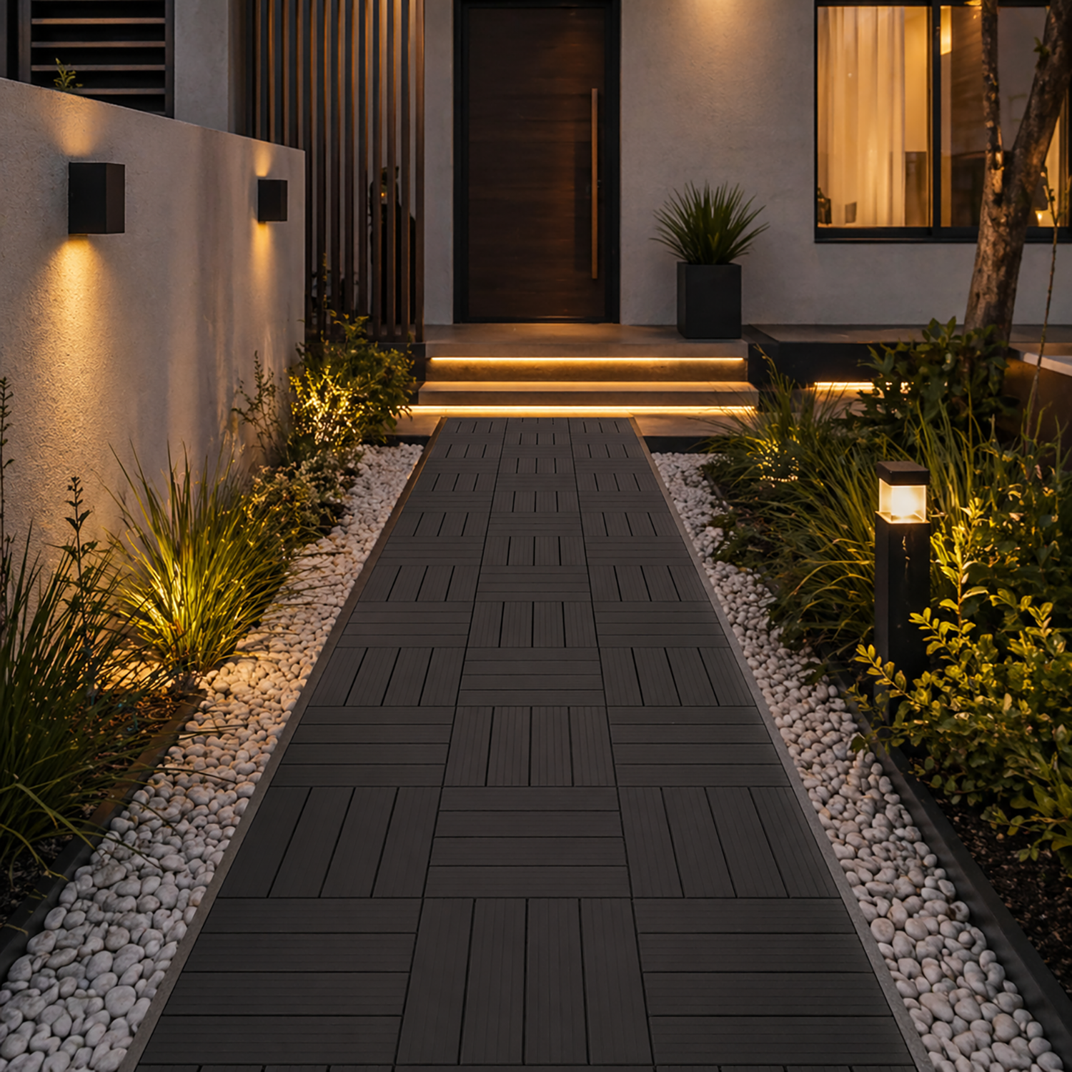 Interlocking Deck Tiles | Outdoor PVC Flooring for Balcony, Patio & Garden
