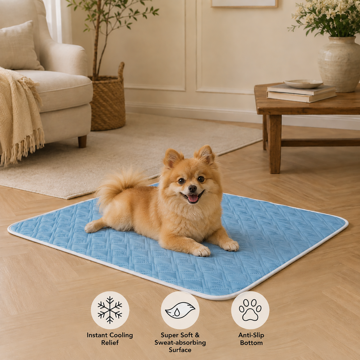 Pet Cooling Mat | Cooling comfort for cats & dogs on warm days
