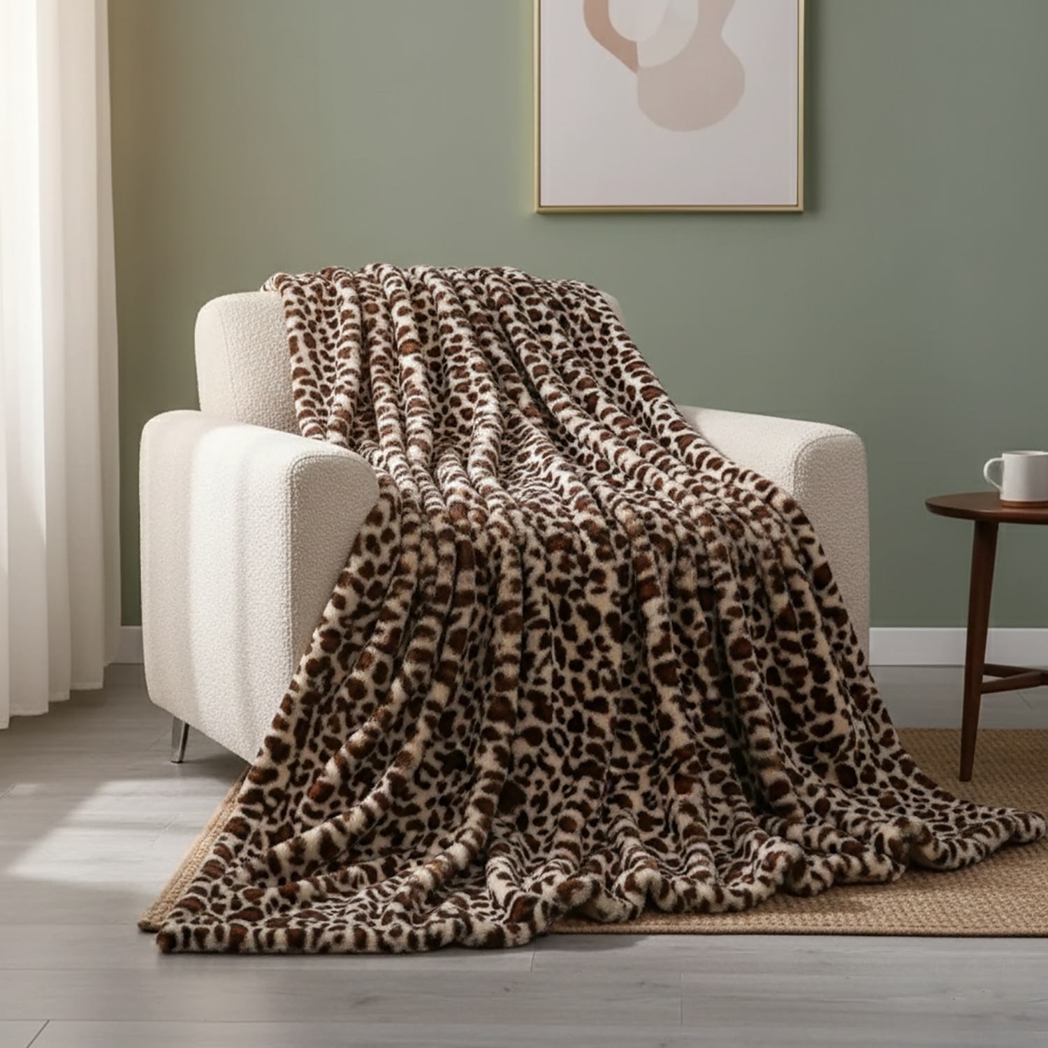 Leopard Throw Blanket | Bold texture with cozy everyday comfort