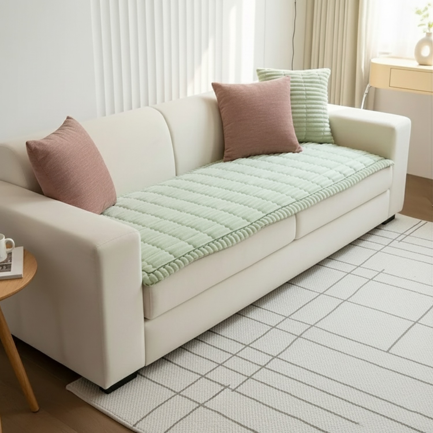 Plush Couch Cover | Soft protection with cozy everyday comfort