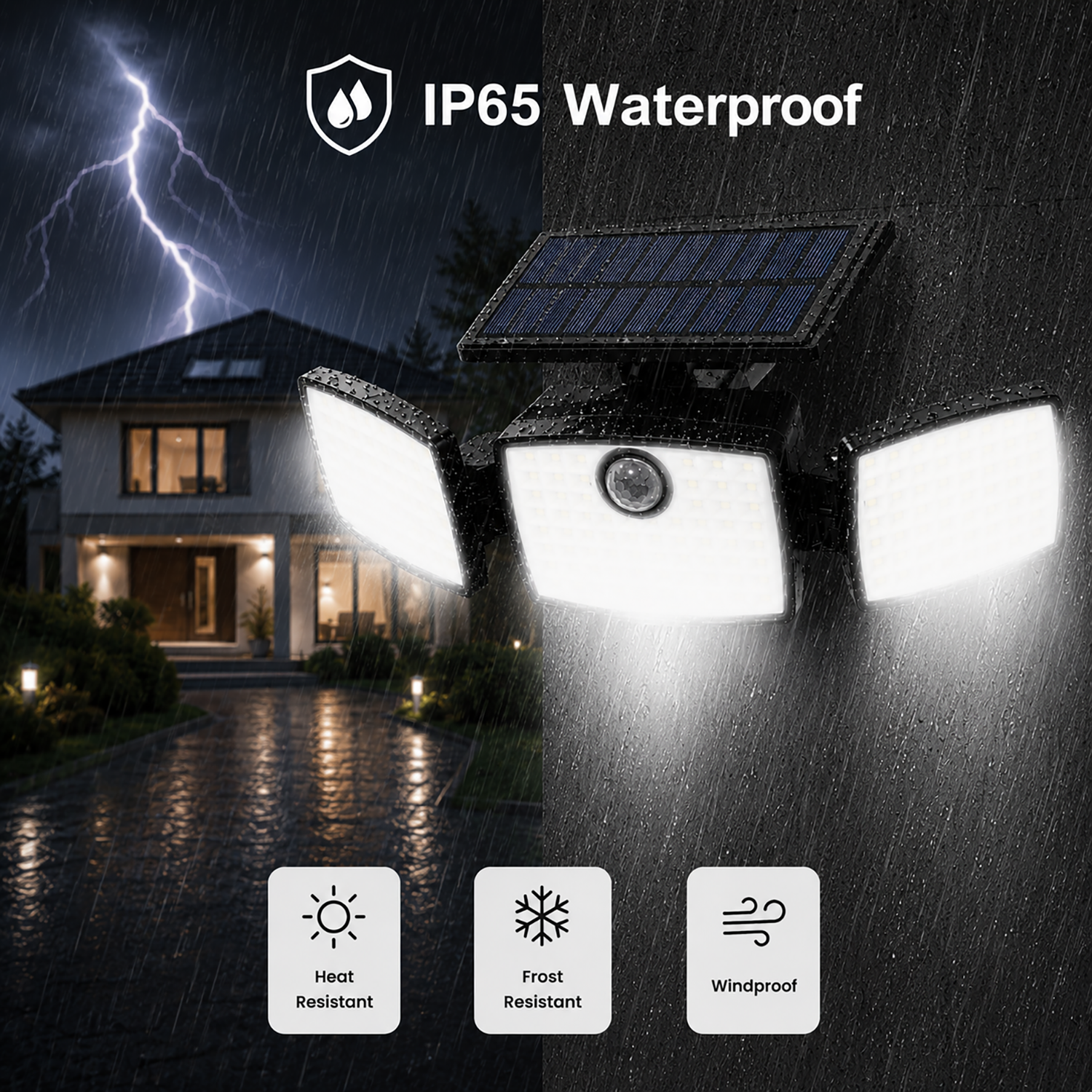 Solar Security Light | Motion-activated lighting for outdoor safety