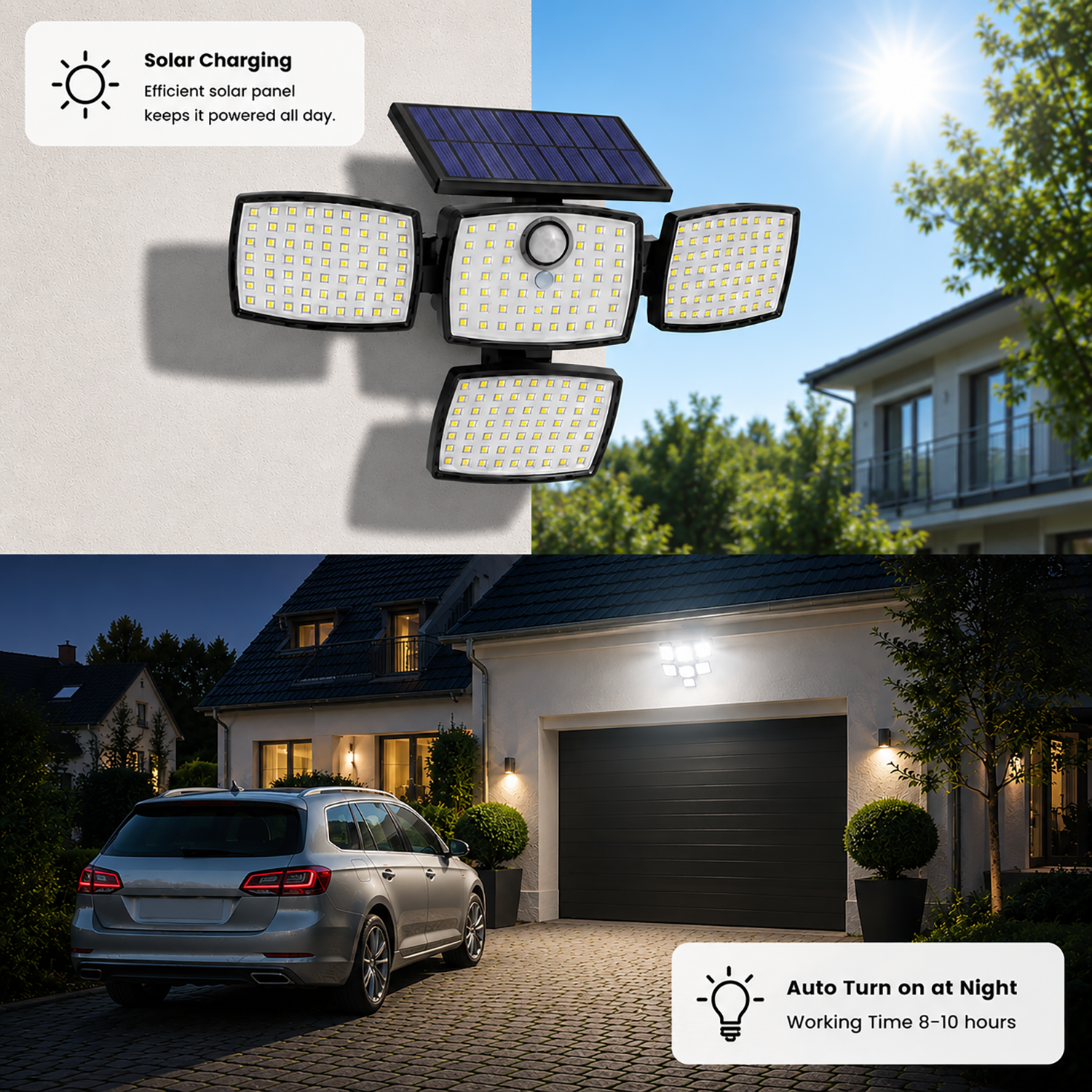 Solar Security Light | Motion-activated lighting for outdoor safety