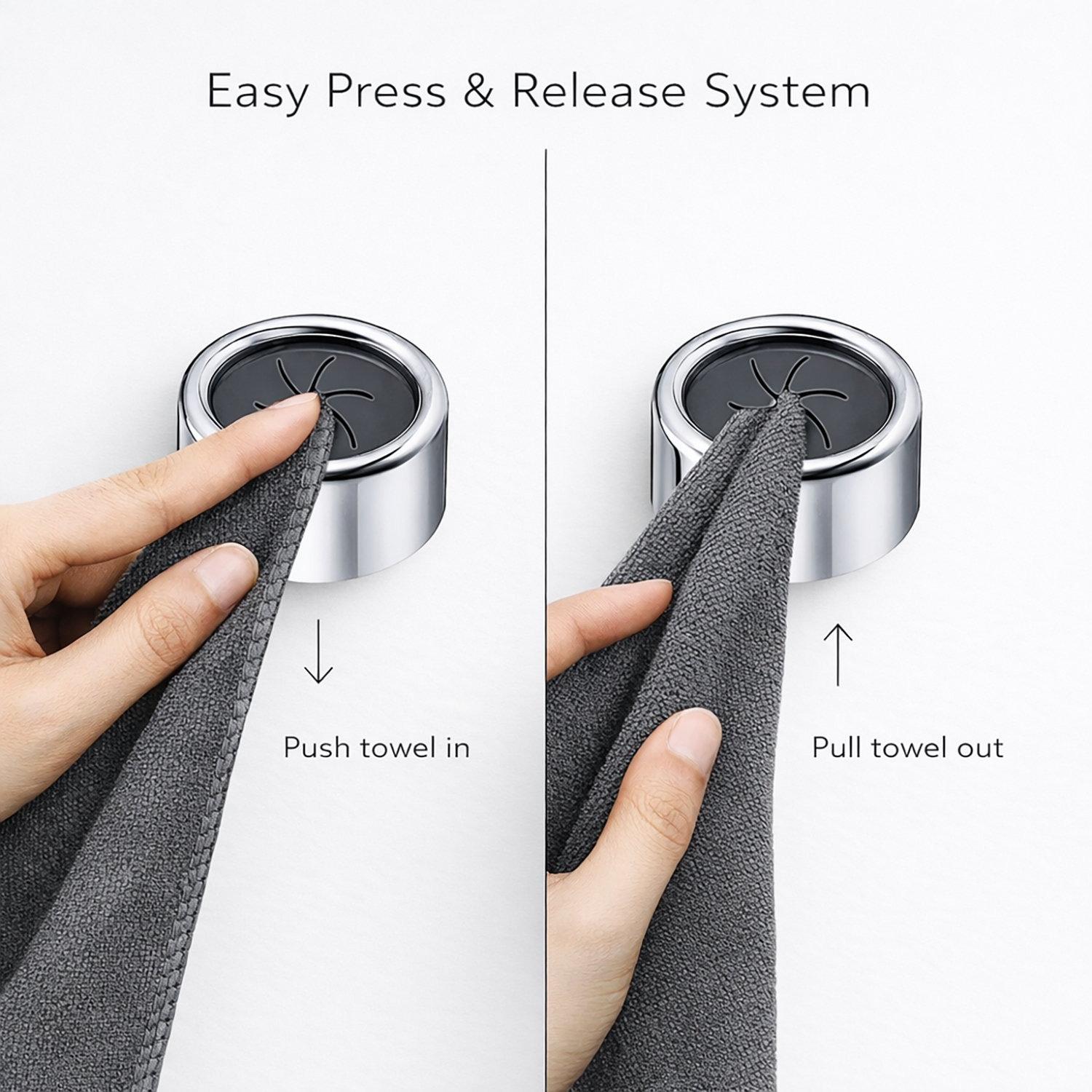 Multi-Purpose Towel Hooks | Strong hold without drilling