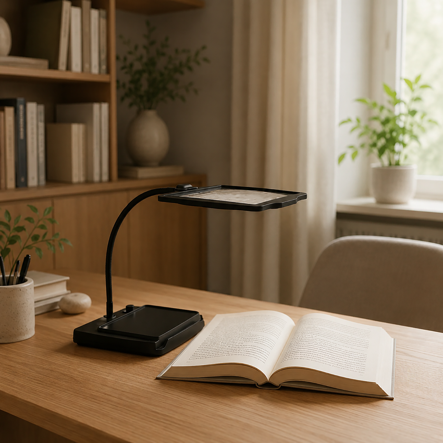 LED Magnifying Desk Lamp | Bright, hands-free magnification for detailed work