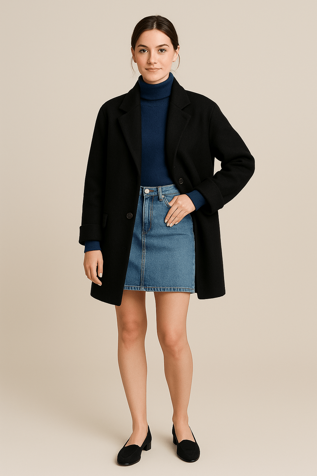 Women Wool Blend Coat | Classic warmth with modern grace