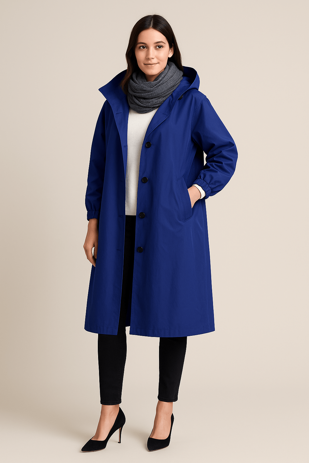 Women’s Hooded Long Trench Coat | Effortless elegance meets everyday practicality