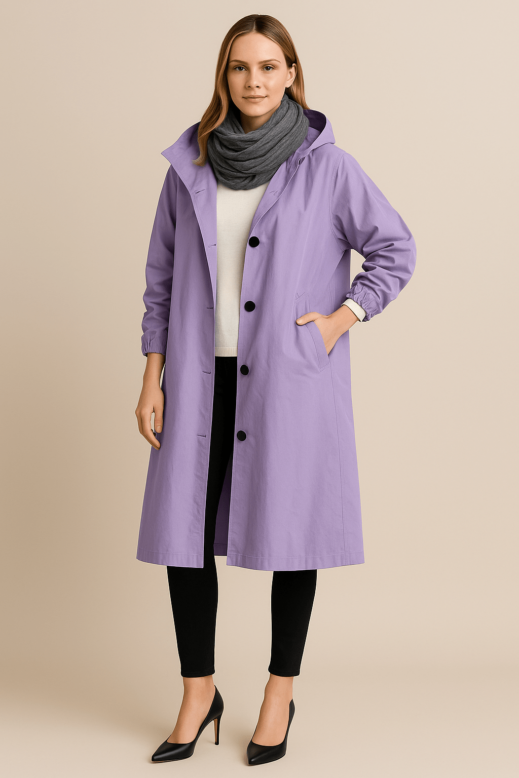 Women’s Hooded Long Trench Coat | Effortless elegance meets everyday practicality