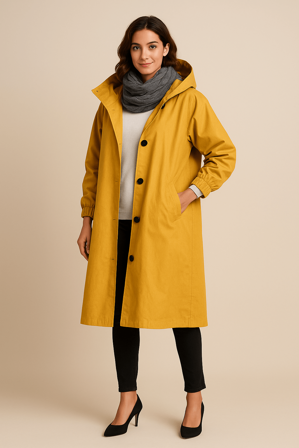 Women’s Hooded Long Trench Coat | Effortless elegance meets everyday practicality