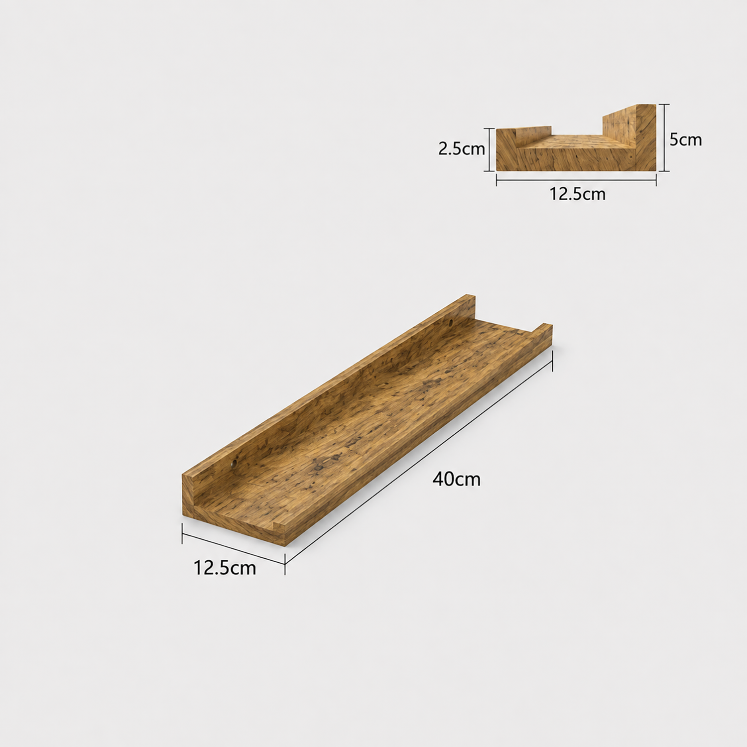 Floating Shelves | Wall Mounted Picture Ledge for Photos & Decor