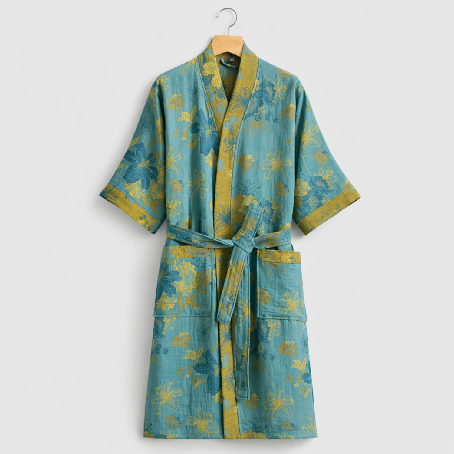 Women Cotton Bathrobe | Lightweight comfort with timeless elegance