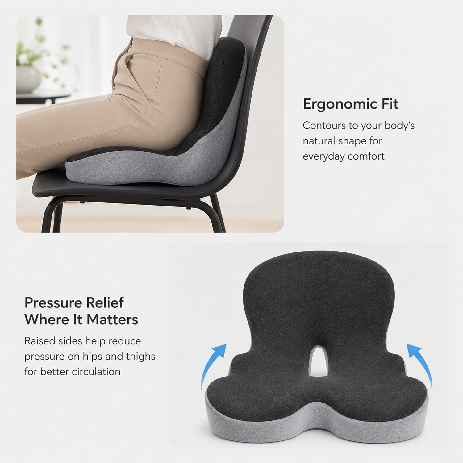 Memory Foam Seat Cushion | Comfortable sitting support for everyday use