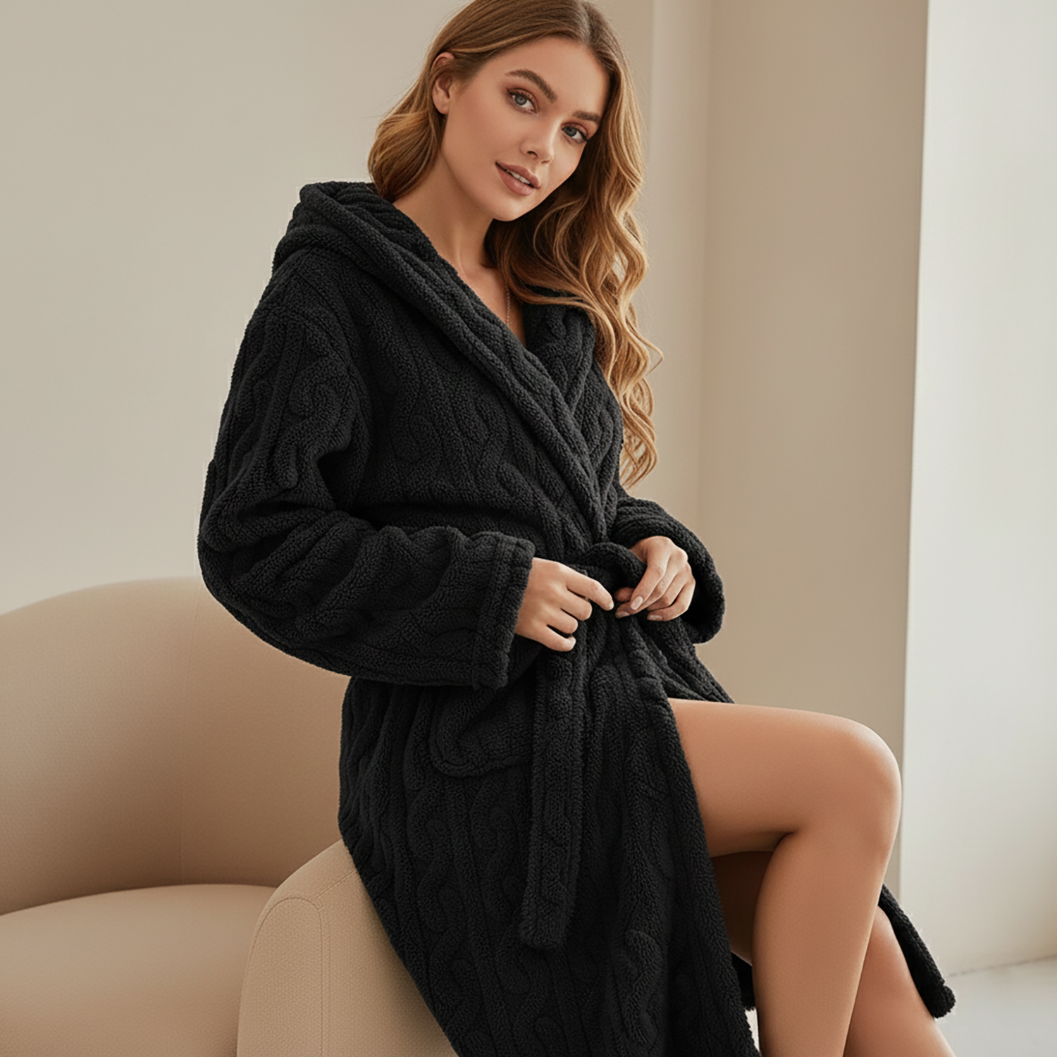 Women's Hooded Bathrobe | Cozy comfort for relaxed at-home moments