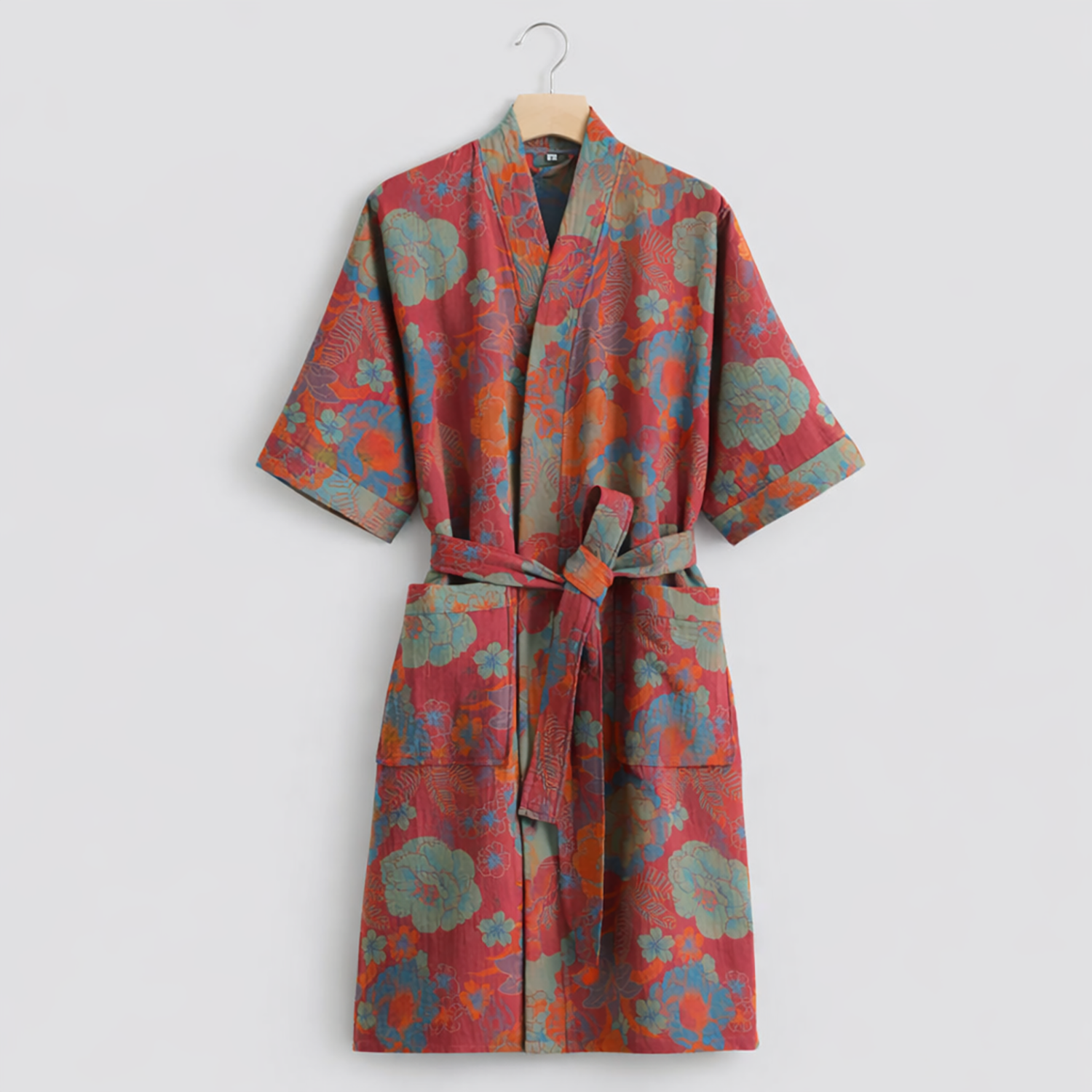 Women Cotton Bathrobe | Lightweight comfort with timeless elegance