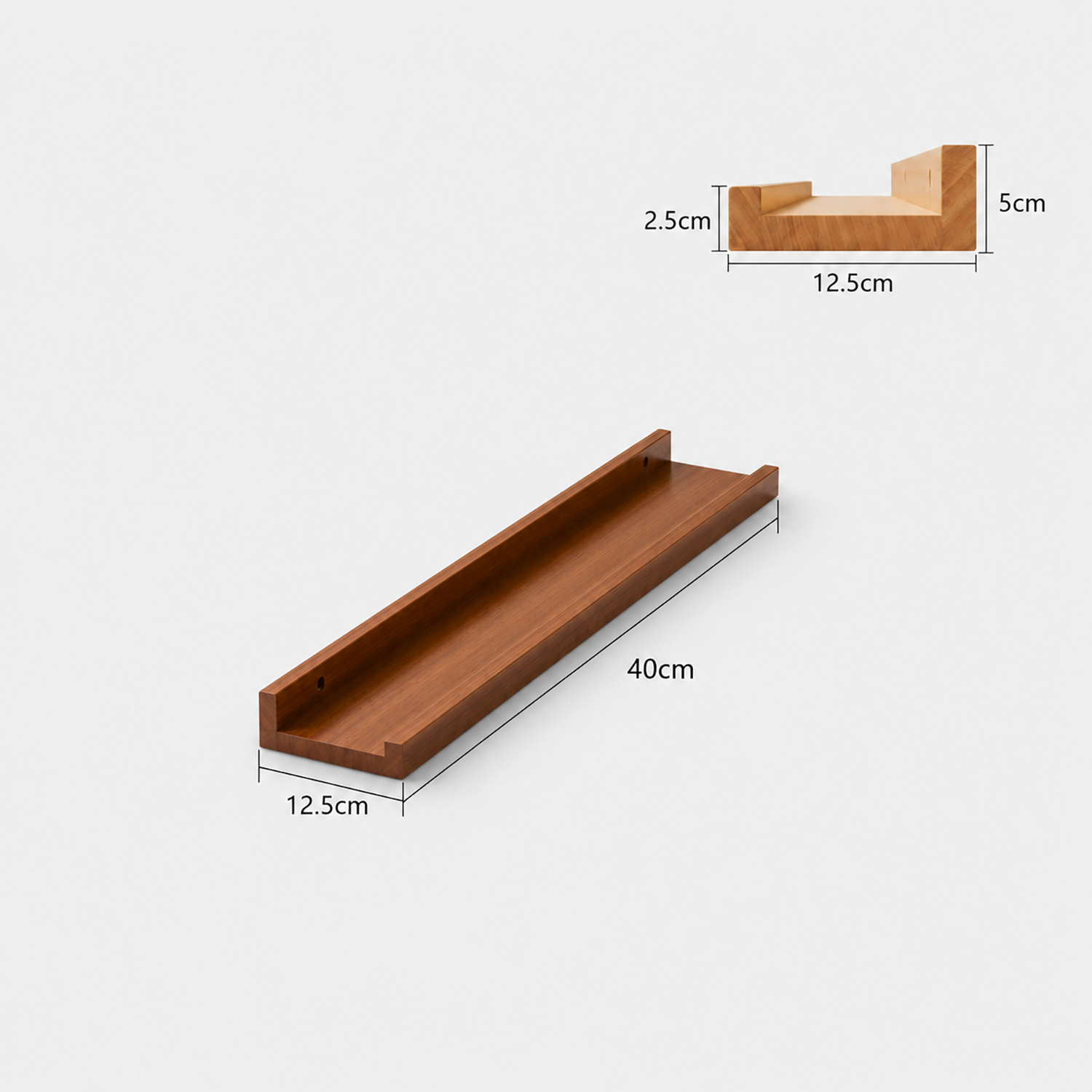Floating Shelves | Wall Mounted Picture Ledge for Photos & Decor