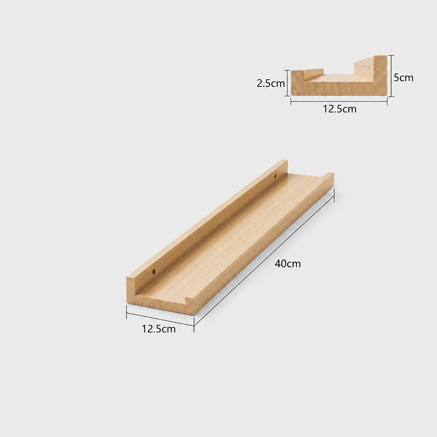 Floating Shelves | Wall Mounted Picture Ledge for Photos & Decor