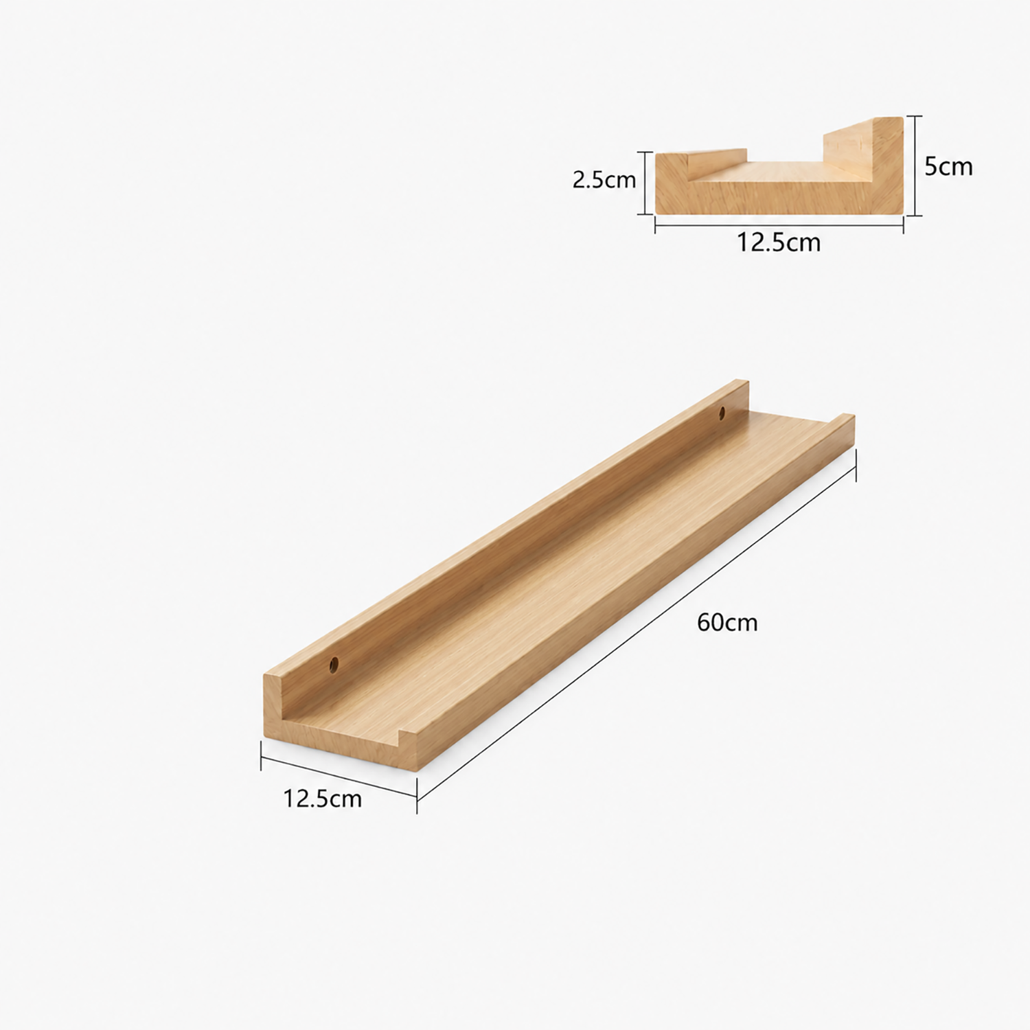 Floating Shelves | Wall Mounted Picture Ledge for Photos & Decor