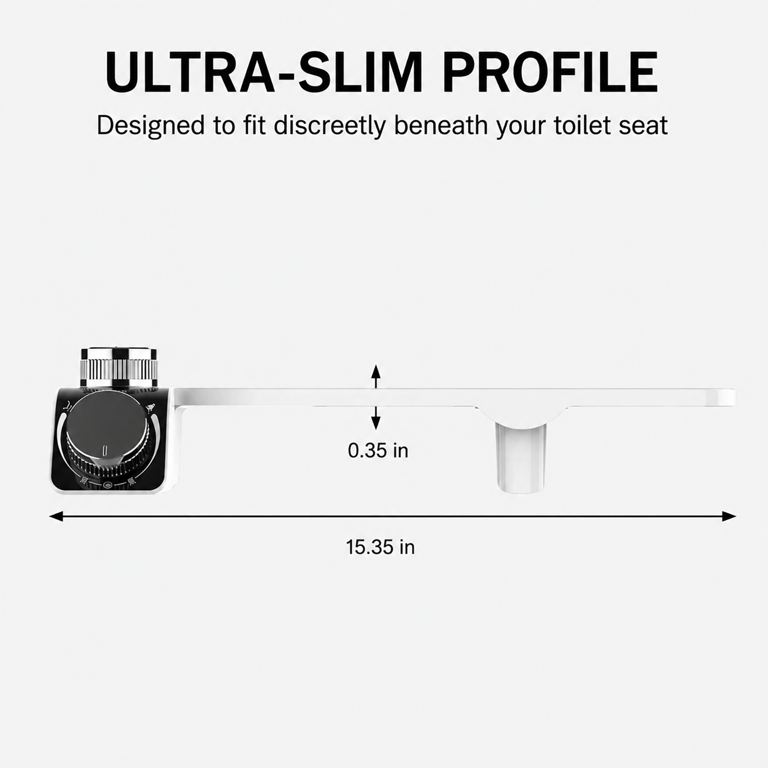 Bidet Attachment for Toilet | Non-Electric Warm Water Dual Nozzle