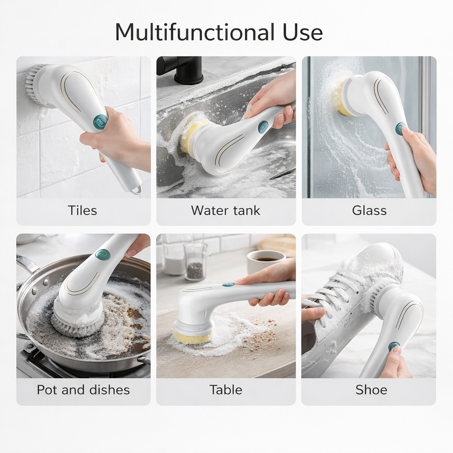 Electric Spin Scrubber | USB rechargeable cleaning power for every surface