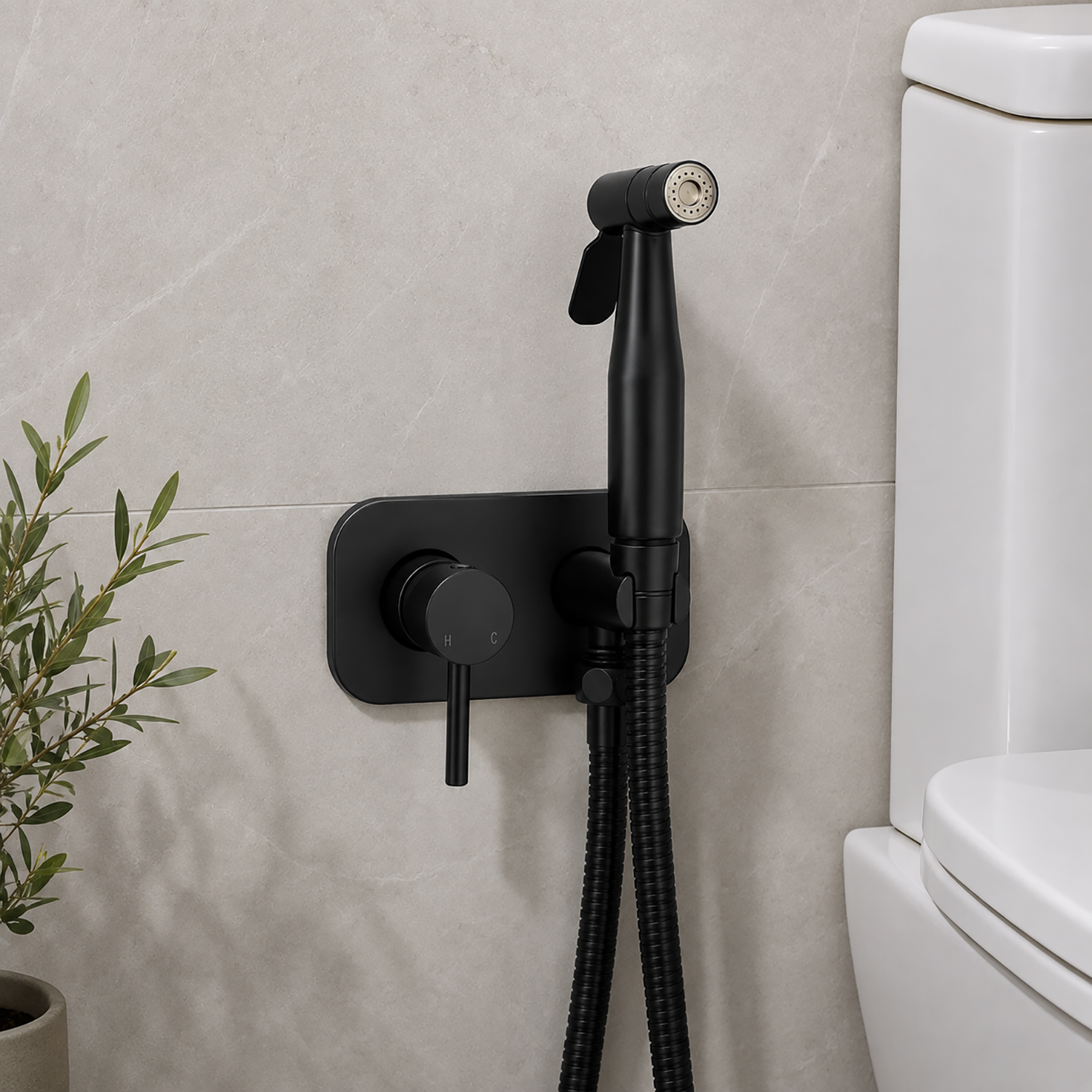 Handheld Bidet Sprayer for Toilet | Hot & Cold Stainless Steel Shattaf