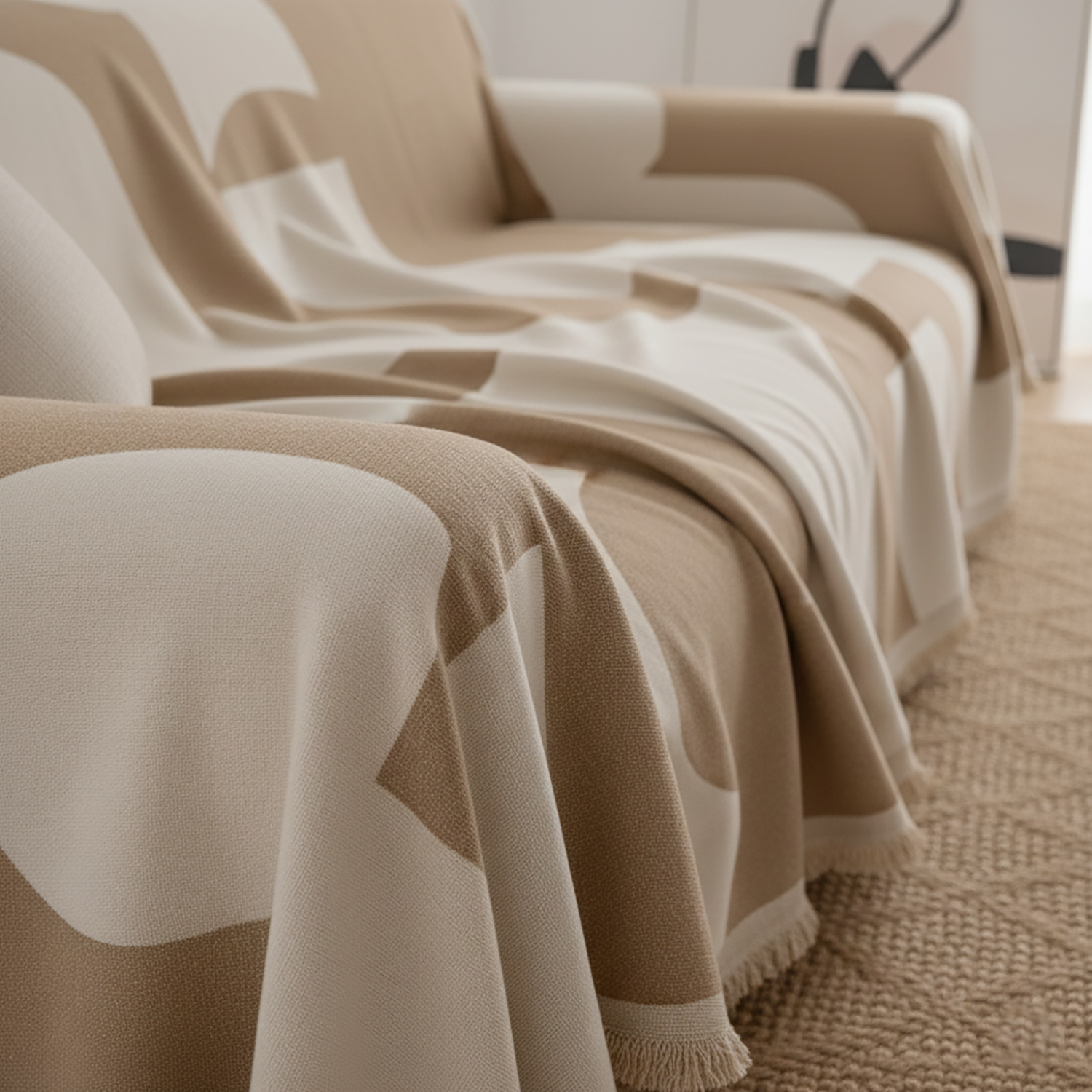 Chenille Sofa Cover | Soft texture for calm, elevated living