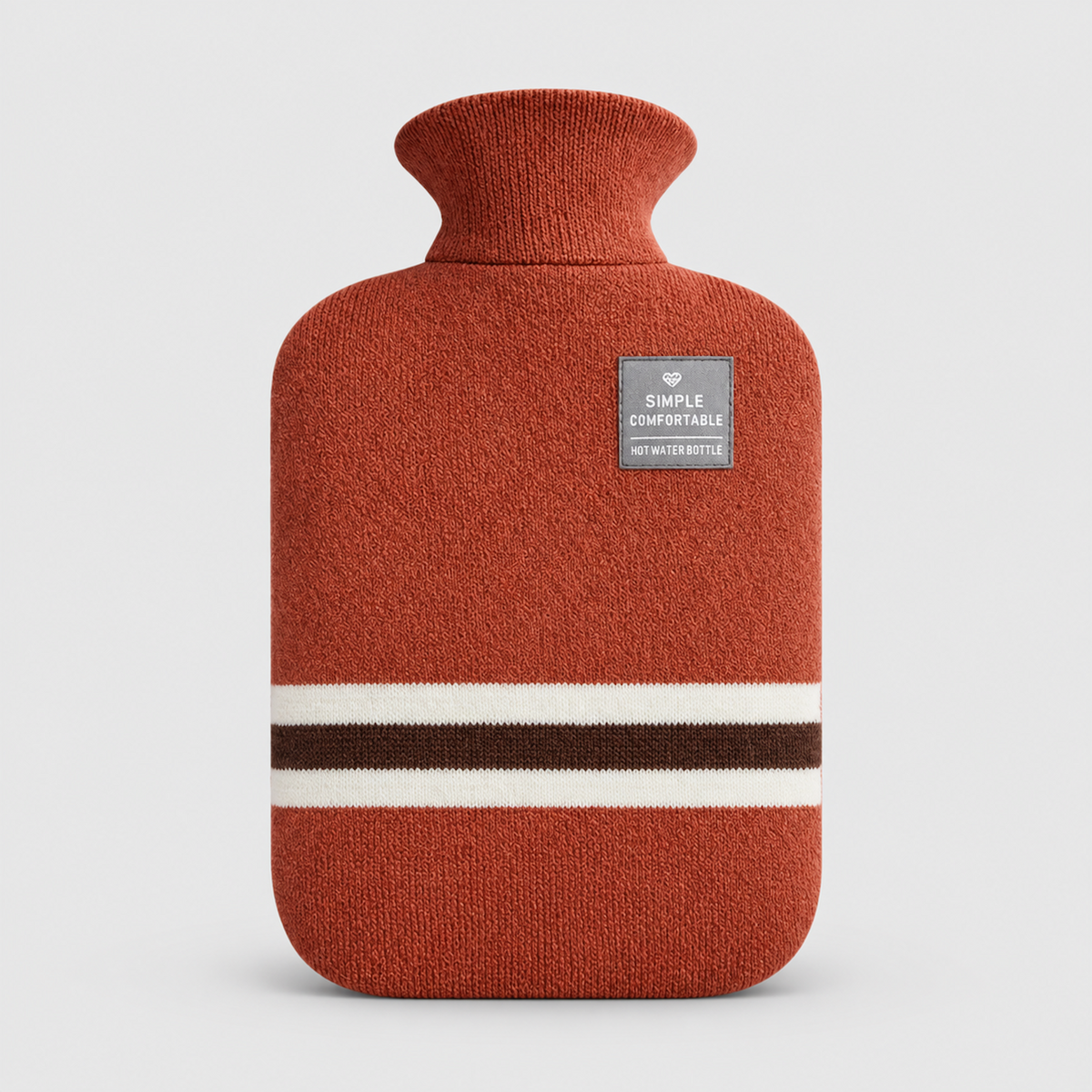 Hot Water Bottle with Knitted Cover | Cosy 2L for Cold Nights