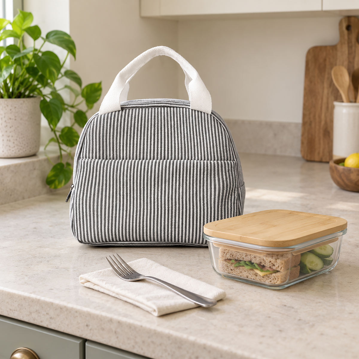 Insulated Lunch Bag | Cooler Tote with Sturdy Zip