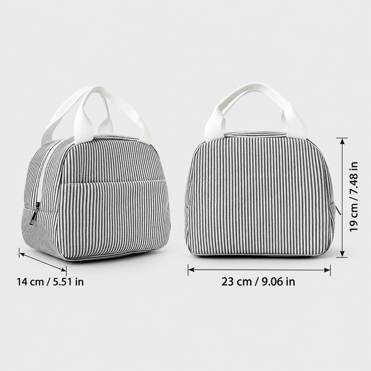 Insulated Lunch Bag | Cooler Tote with Sturdy Zip