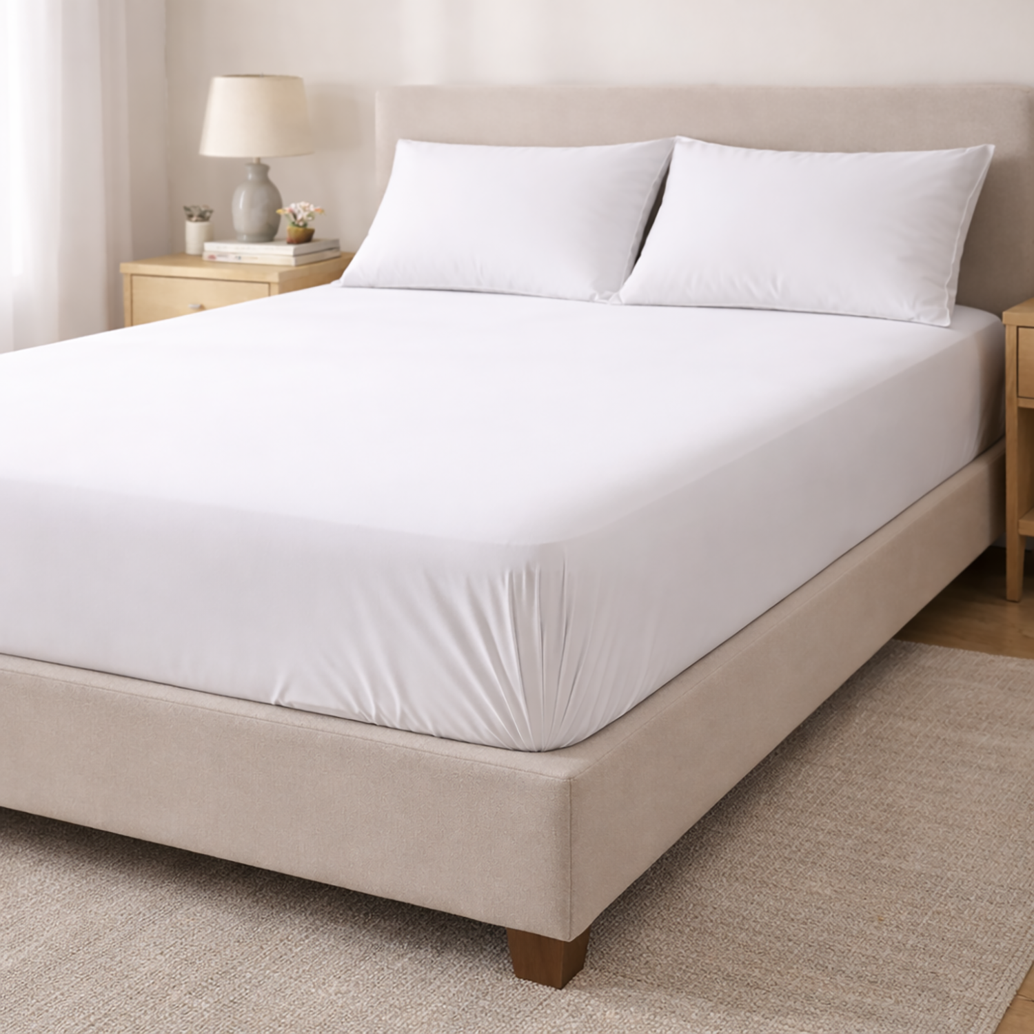 Cotton Fitted Sheet | Breathable comfort with a secure fit