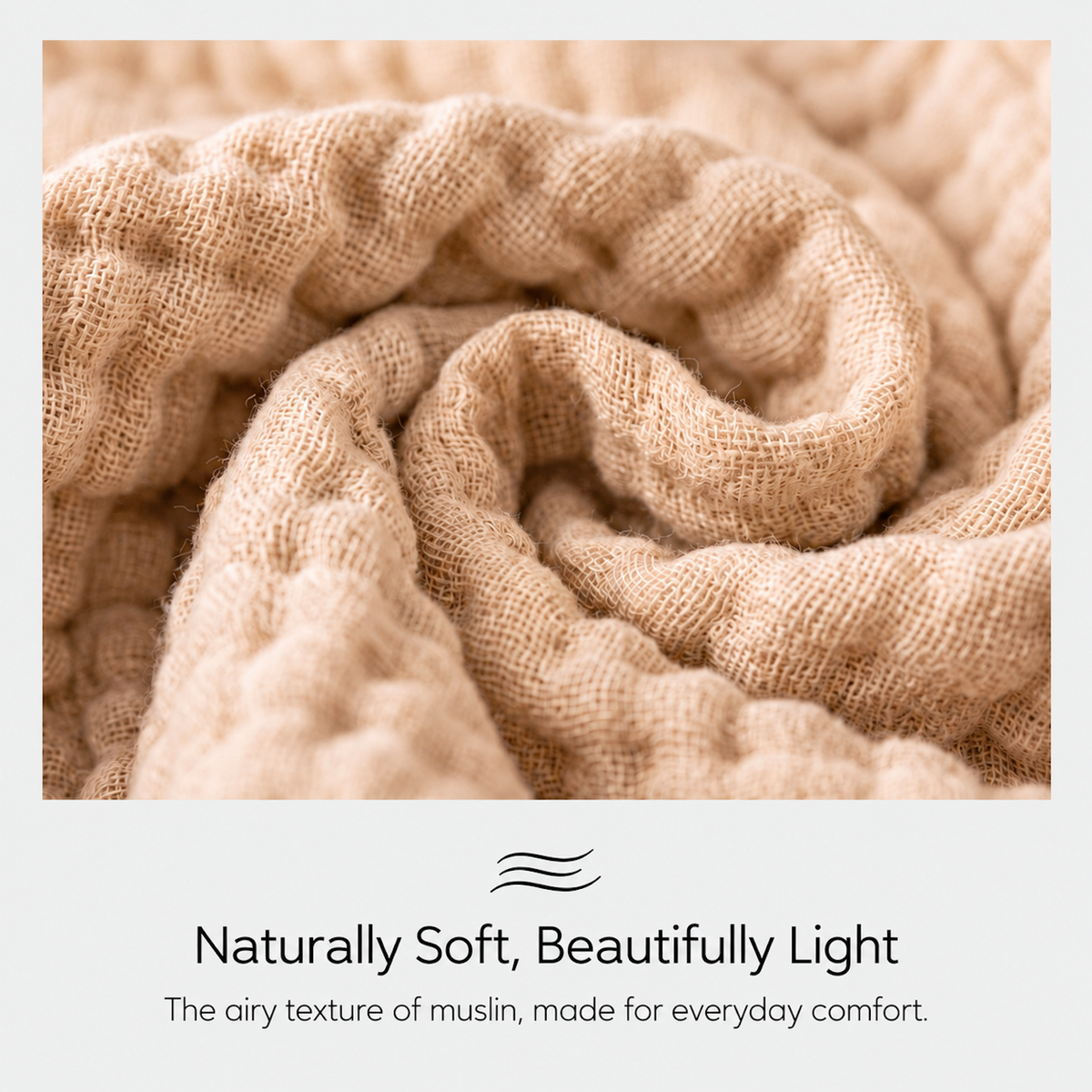 Muslin Blanket | Breathable Cotton Throw for Sofa & Bed