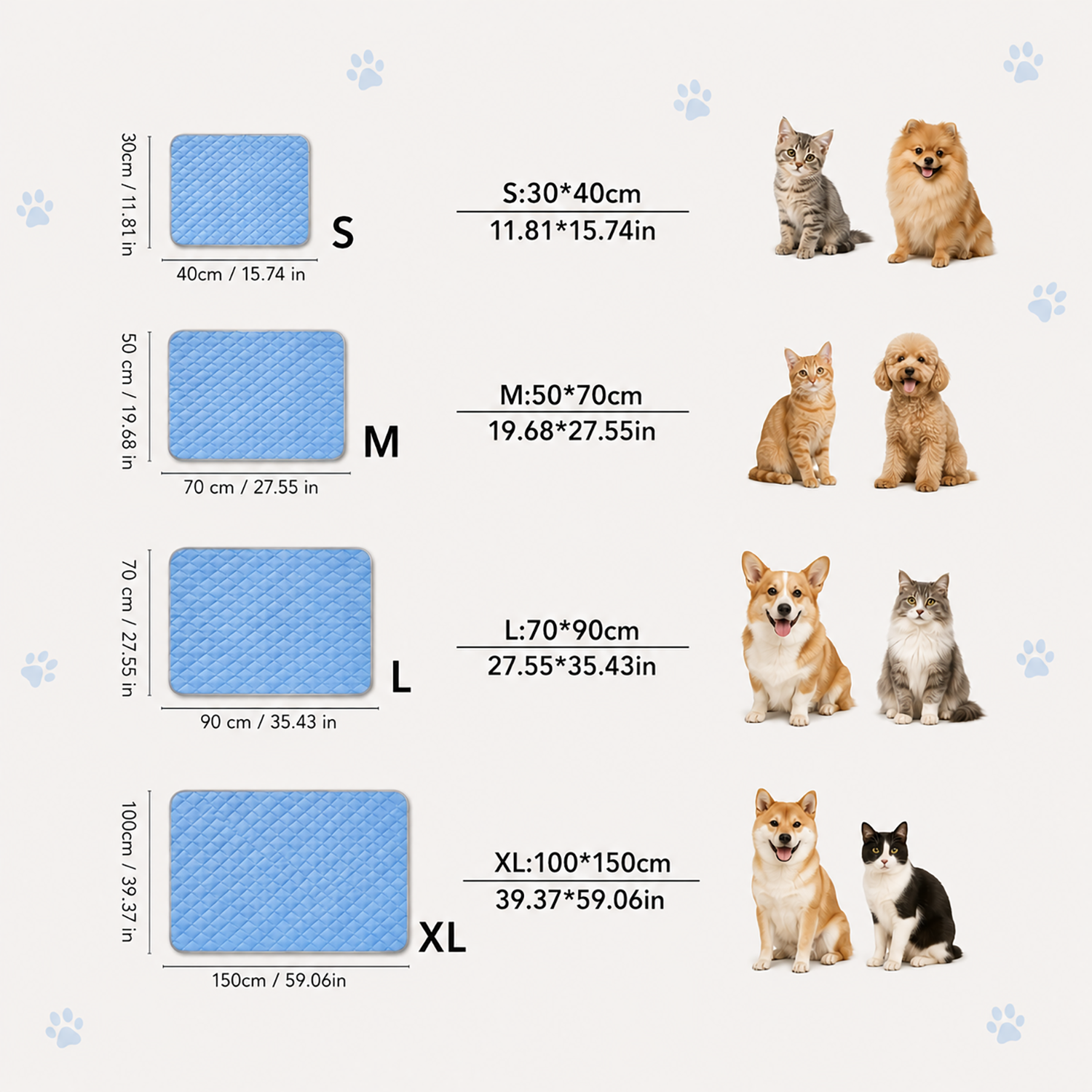 Pet Cooling Mat | Cooling comfort for cats & dogs on warm days