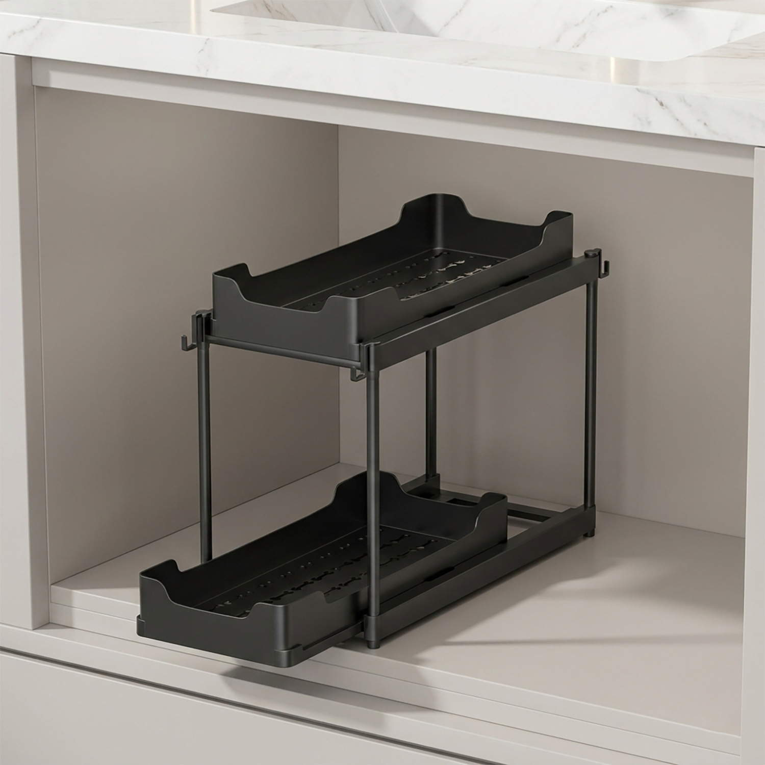 Expandable Sink Organizer | Adjustable storage for bathroom & kitchen