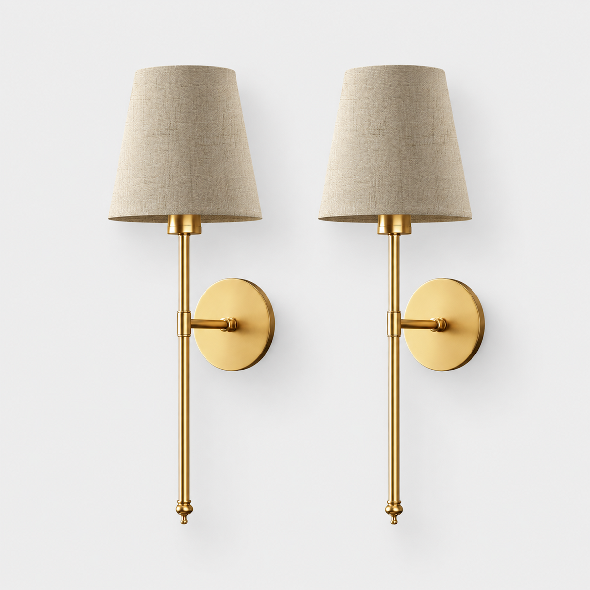 Wireless Wall Sconces Set of 2 | No-Drill Peel & Stick Wall Lights