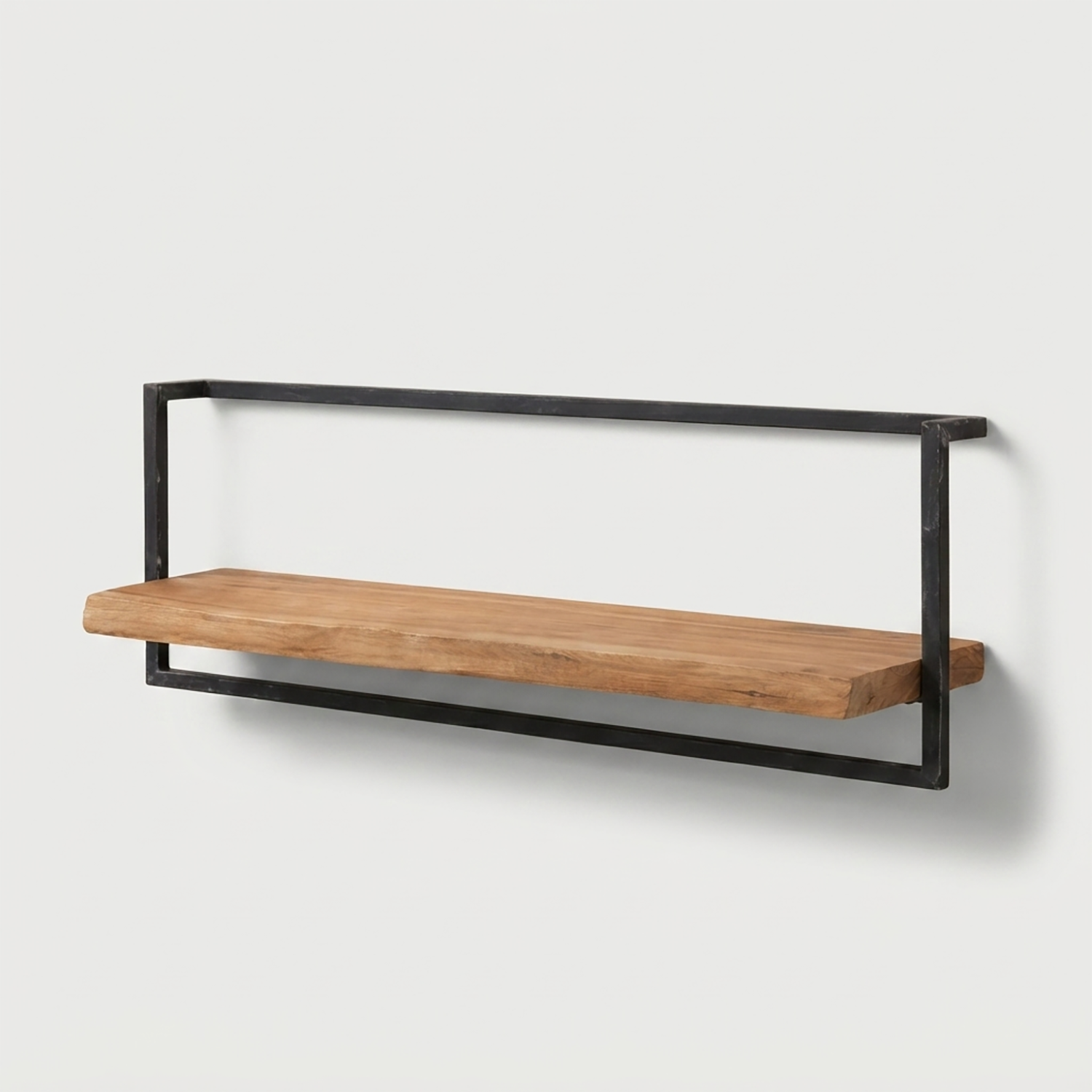 Acacia Wood Wall Shelf | Industrial style for every room