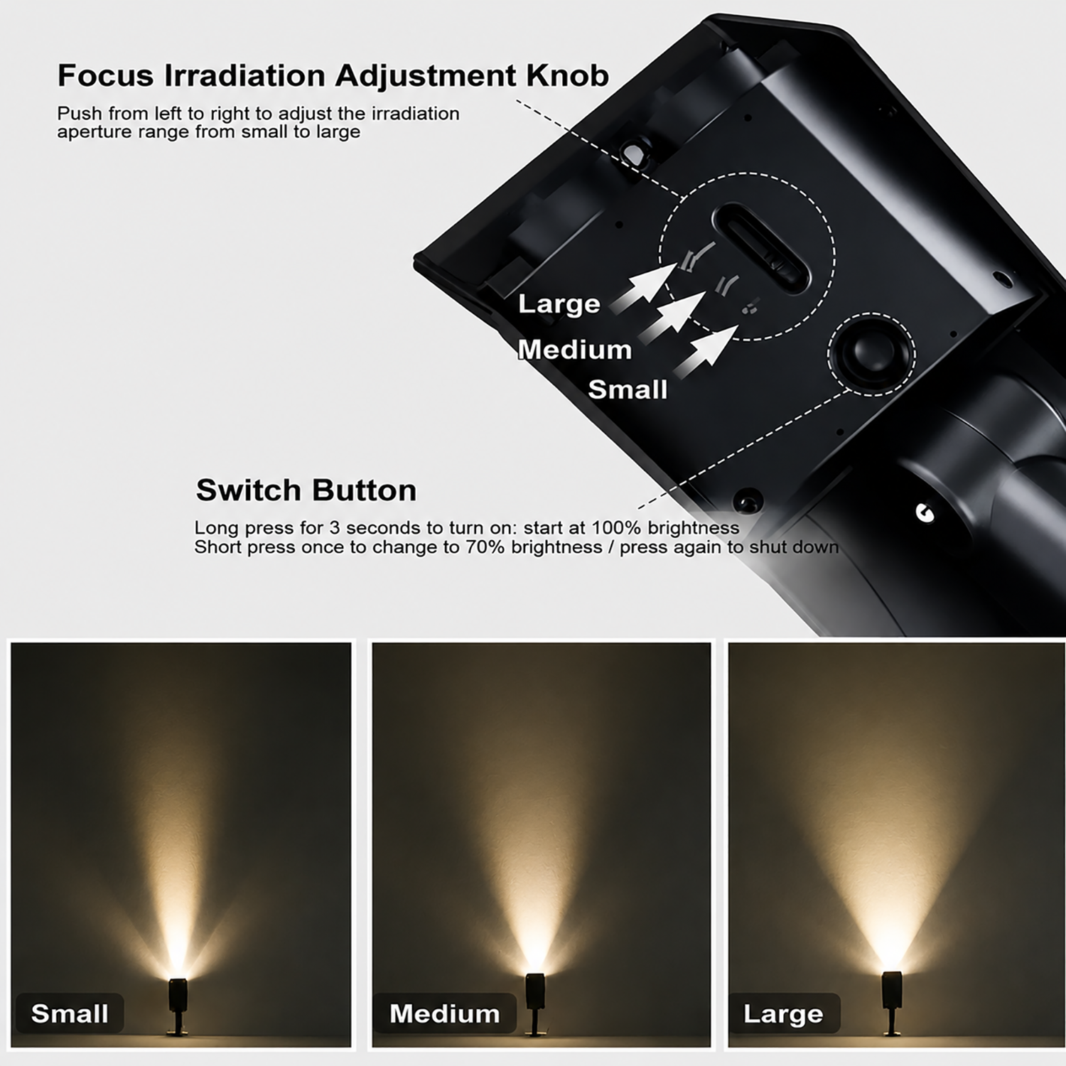 Solar Outdoor Spotlight | Adjustable lighting for garden & pathways