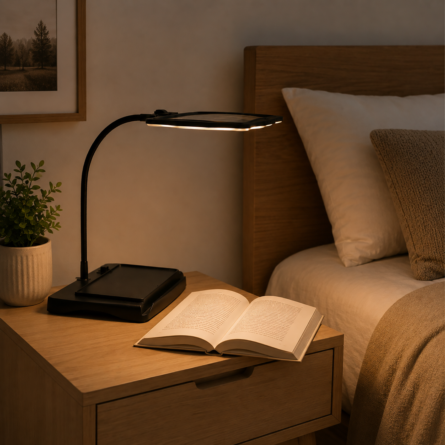 LED Magnifying Desk Lamp | Bright, hands-free magnification for detailed work