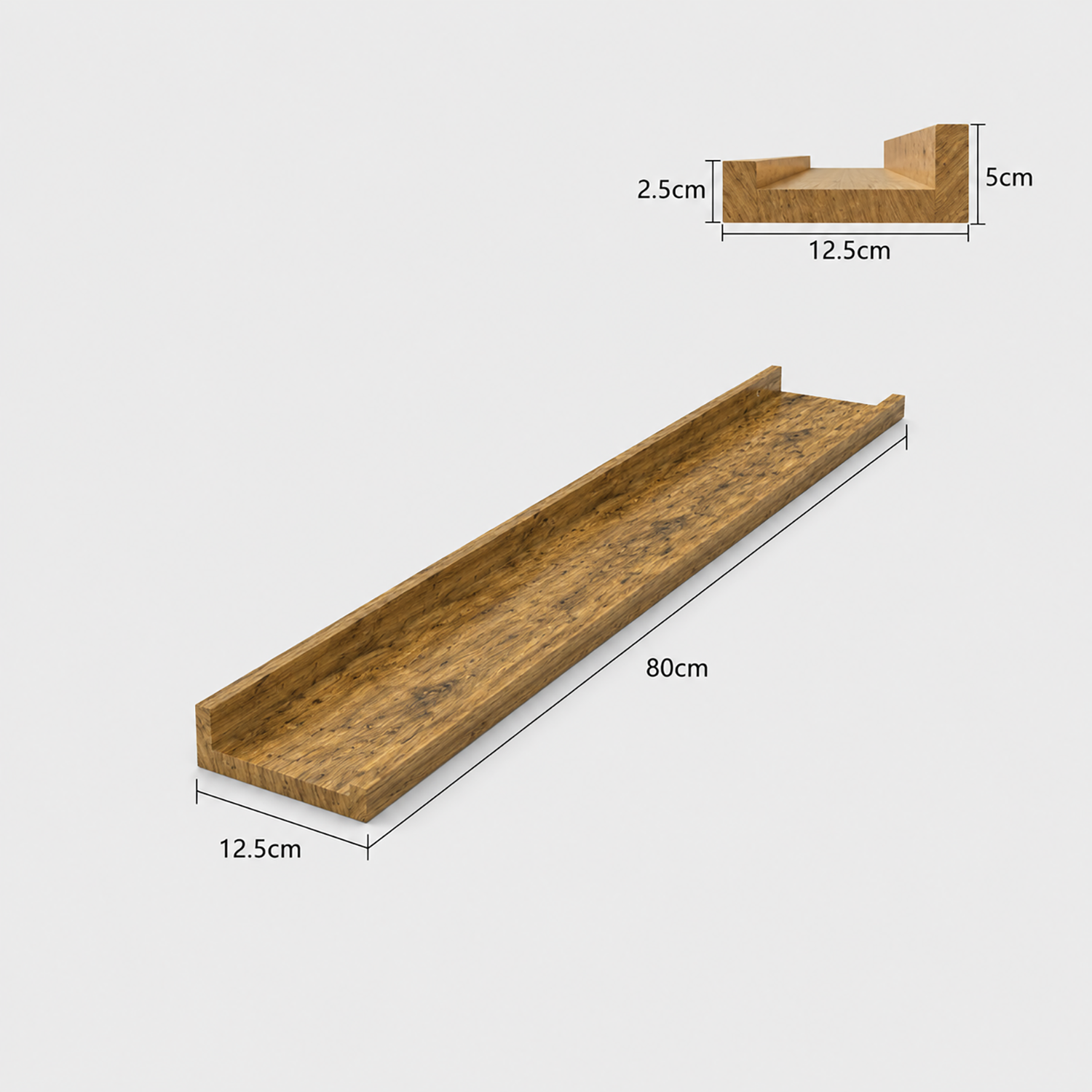 Floating Shelves | Wall Mounted Picture Ledge for Photos & Decor